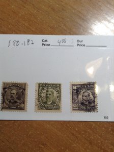 Brazil  # 180-82  Used