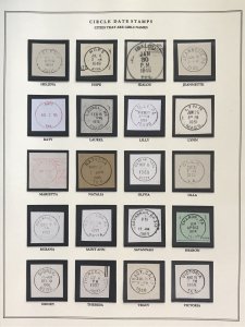 US Circular Date Stamp Collection (Odd/Boys/Girls/Double Town/Port/City/State)