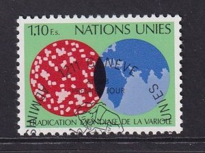 United Nations Geneva  #75 cancelled  1978   eradication of smallpox  1.10fr