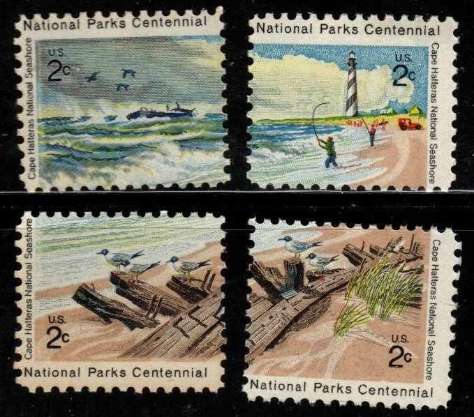 SC# 1448-51 - (2c) - Cape Hatteras Natl Seashore - MNH set of 4 SINGLES