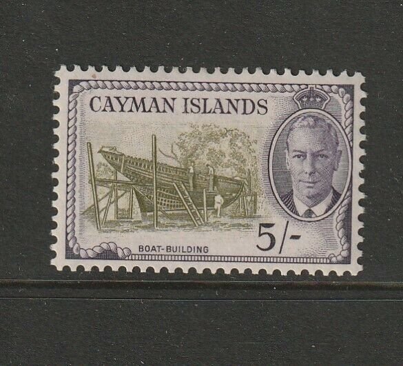 Cayman islands 1950 GV1 Defs 5/- MM SG 146