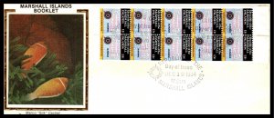 Marshall Islands 39a Map Booklet Pane Colorano U/A FDC