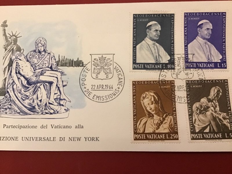 Vatican 1964 New York Universal Exposition First Day Cover Postal Cover R42328