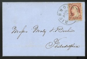 U.S. #25 USED ON COVER