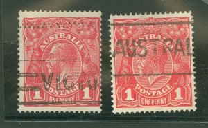 Australia  #21/21c Used Single