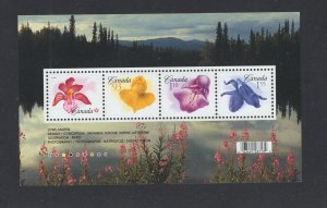 Canada #2194  (2006 Flower Definitives sheet of 4)  VFMNH CV $9.25