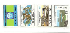 Tanzania 246-49 MNH