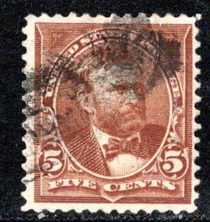 United States Scott # 255, used