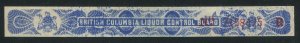 Canada Revenue British Columbia Liquor Label