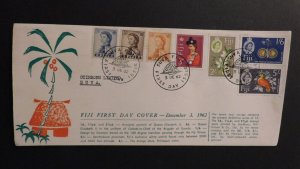 1962 First Day Cover FDC Suva Fiji Local use Stinsons Limited Palm Tree