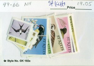 ST KITTS #49-66, Mint Never Hinged, Scott $19.05