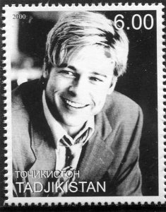 Tajikistan 2000 BRAD PITT American Actor 1 value Perforated Mint (NH)