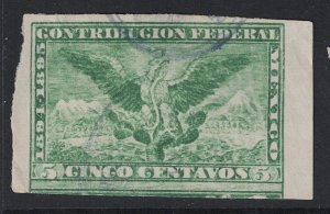 Mexico 1895 5c Federal Revenue Stamp Used - S27190