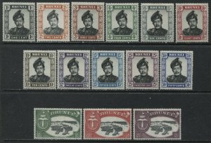 Brunei 1952 complete set mint o.g. hinged