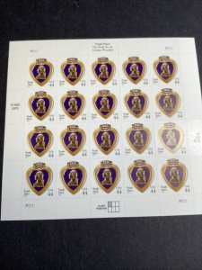 Scott #4390 Sheet of 20 Purple Heart Stamps(.44)MNH-2009-US