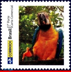 3258-01 BRAZIL 2013 PARROT, BIRDS, RHM C-3310, MNH