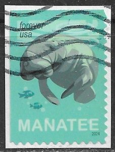 US ~ Scott # 5851 ~ Used on paper ~ Manatee