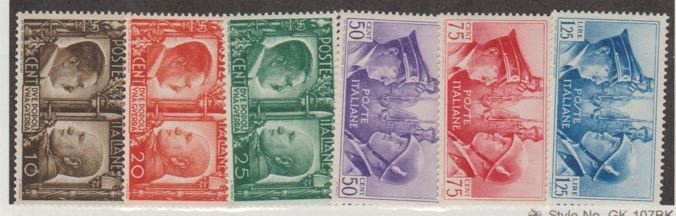 Italy Scott #413-418 Stamps - Mint Set