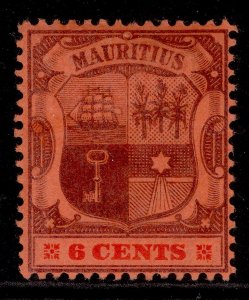 MAURITIUS EDVII SG146, 6c purple & carmine/red, M MINT.
