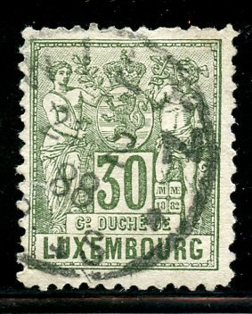 luxembourg # 56, Used. CV $ 12.00