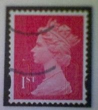 Great Britain, Scott #MH440, 2021, used, Machin, 1st, dark red