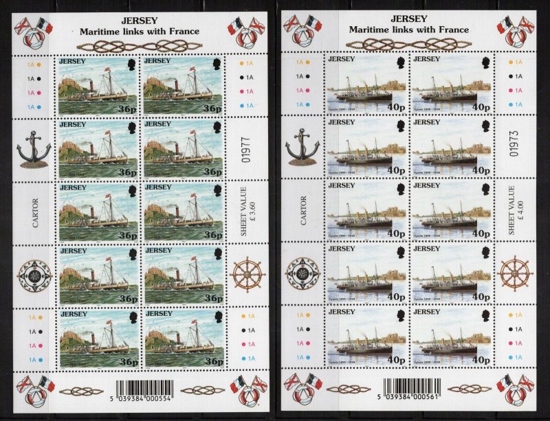 Jersey 975-980 MNH Ships Maritime ZAYIX 0324L0091M