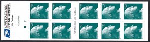 United States #3618c 23¢ George Washington (2002). Pane of 10. MNH