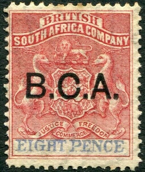 BRITISH CENTRAL AFRICA-1891-95 8d Rose-Lake & Ultramarine Sg 6 MOUNTED MINT