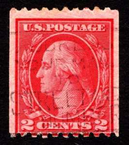 1916, US 2c, Washington, Used, Sc 488