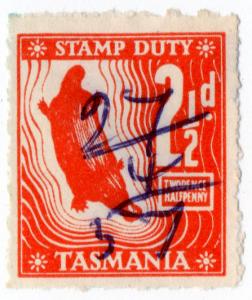 (I.B) Australia - Tasmania Revenue : Stamp Duty 2½d