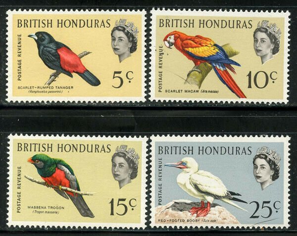 British Honduras 1962 Elizabeth & Birds set Sc# 167-78 NH