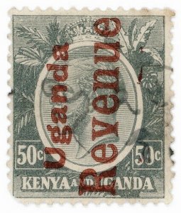 (I.B) KUT Revenue : Uganda Duty 50c (1922)