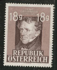 Austria Osterreich Scott 489 MH* chocolate 1947 stamp 