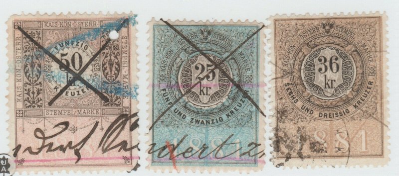 Austria Cinderella Revenue Fiscal stamp 9-19-21 as seen- 4d