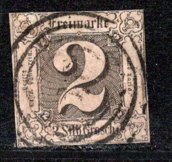 German States Thurn & Taxis Scott # 6, used