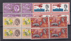 GB QEII 1960s Pre Decimal Blocks Of 4 (4) MH BP3530 