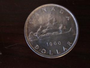 1960 canadian silver dollar