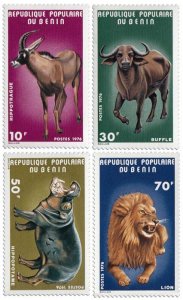 BENIN - 1976 - Animals - Perf 4v Set - Mint Never Hinged