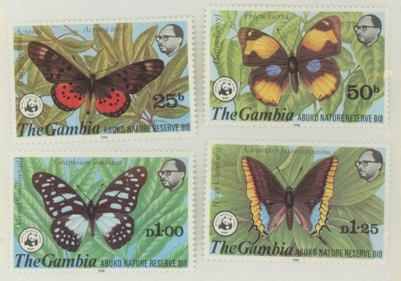 Gambia 404-7 * mint LH-HR butterfly (2107 306)