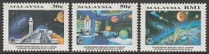 EDSROOM-11232 Malaysia 499-501 MNH 1994 Complete Planetarium