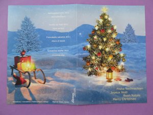 Christmas tree FDC folder Switzerland 2012
