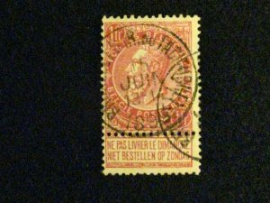 Belgium #72 used VF a209 1005