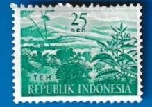 INDONESIA SCOTT#498 1960 AGRICULTURAL PRODUCTS - TEA - MH