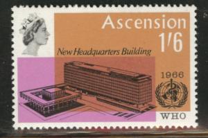 ASCENSION Scott 103 WHO 1966 MH* stamp