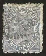 Queensland 67, used, .  1882.  (A825)