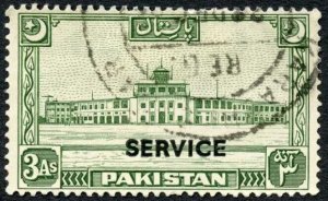 Pakistan SGO20 3a Green with T02 Opt Used