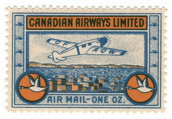 (I.B) Canada Private Air Mail : Canadian Airways 10c