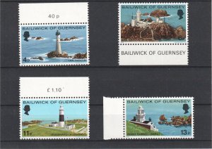 Guernsey 1976 - Lighthouses - MNH Set - SG 135-138