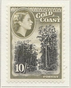 1954 GOLD COAST 10s MH* Stamp A4P40F40077-