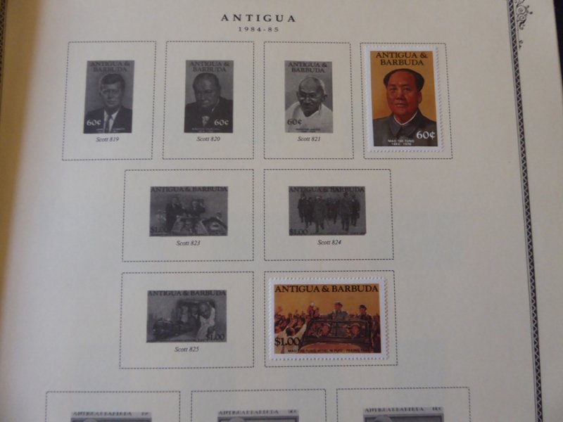 Antigua 1921-1985 Stamp Collection on Scott International Pages